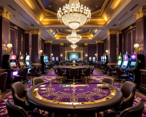 Exclusive VIP casino lounge